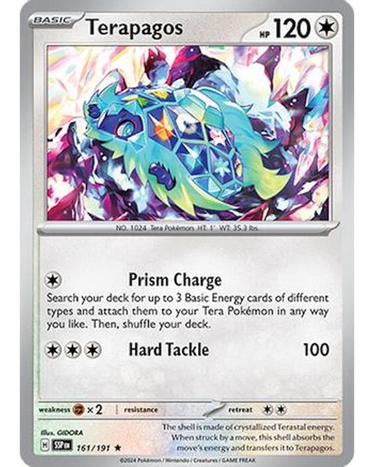 Terapagos 161/191  - Holofoil SV08 Surging Sparks - Rare