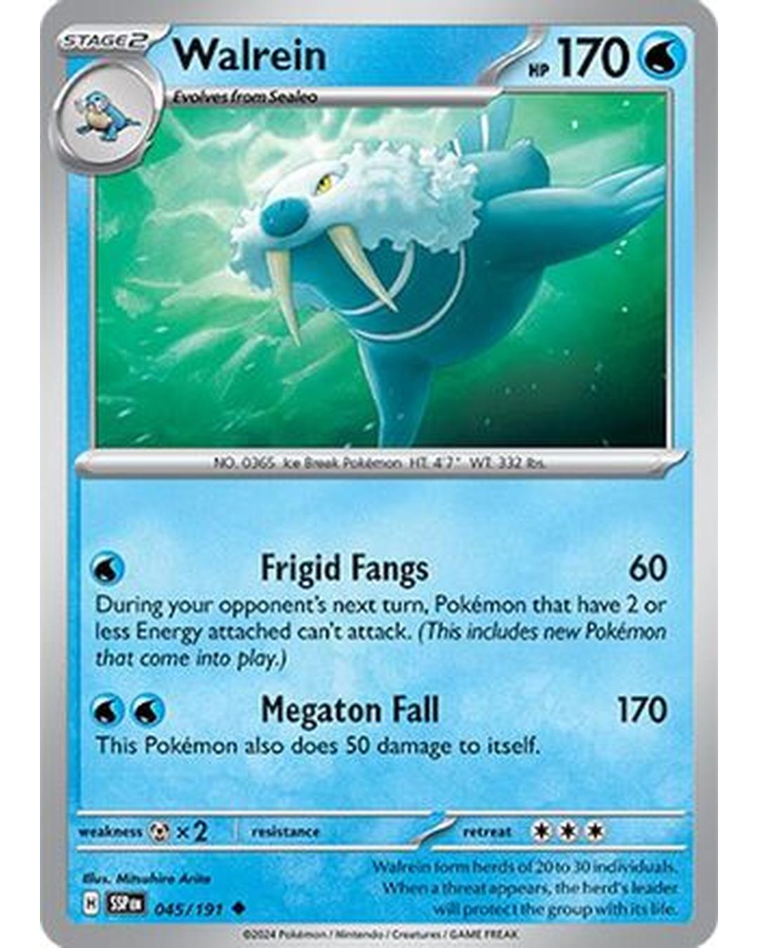 Walrein 045/191  SV08 Surging Sparks - Uncommon