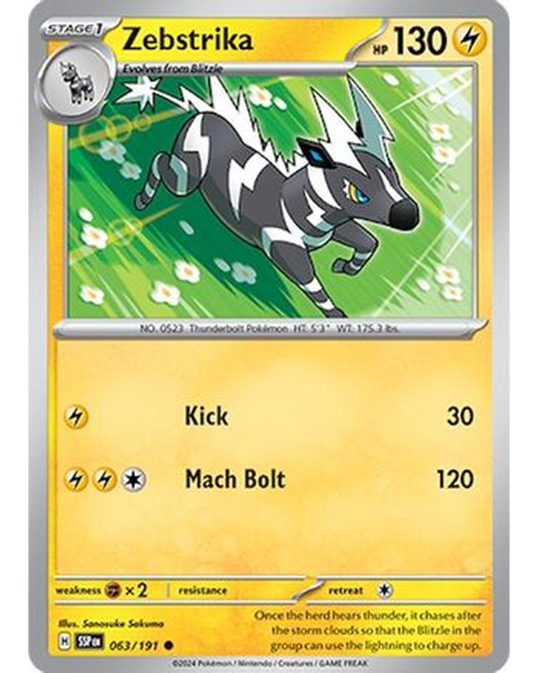 Zebstrika 063/191  SV08 Surging Sparks - Common