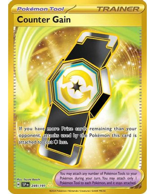 Counter Gain 249/191  - Holofoil SV08 Surging Sparks - Hyper Rare