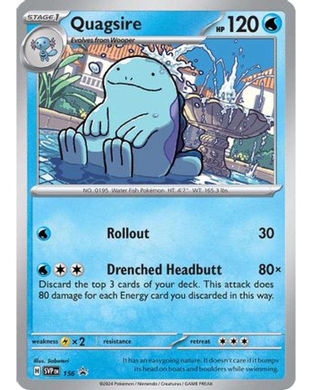 Quagsire 156  - Holofoil SV Scarlet & Violet Promo Cards - Promo