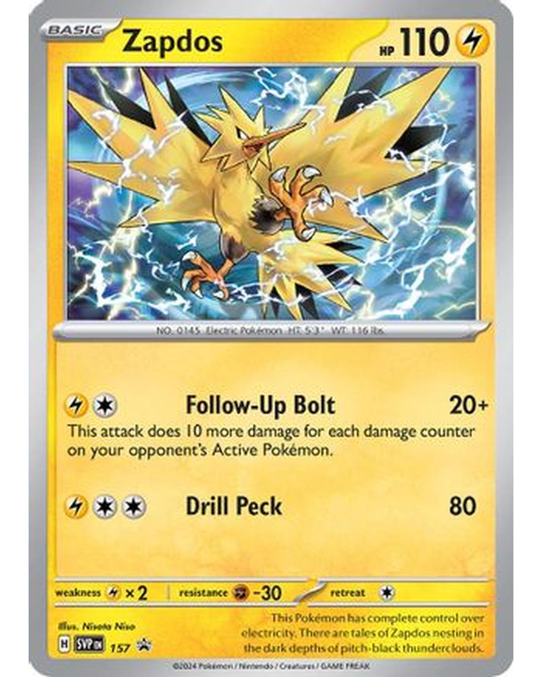 Zapdos 157  - Holofoil SV Scarlet & Violet Promo Cards - Promo