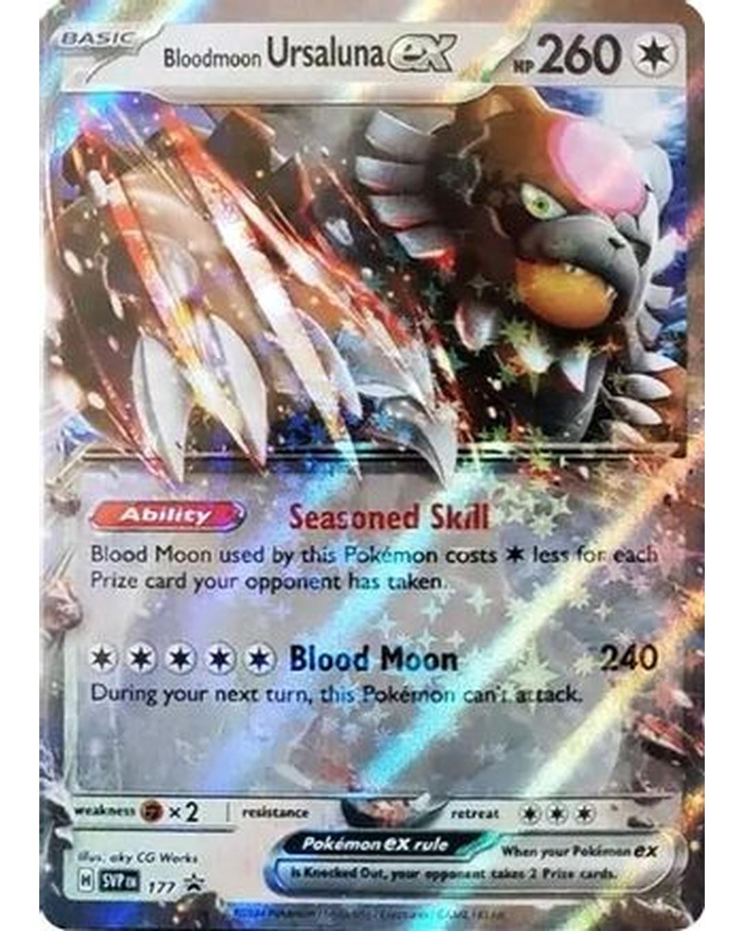 Bloodmoon Ursaluna ex 177  - Holofoil SV Scarlet & Violet Promo Cards - Promo