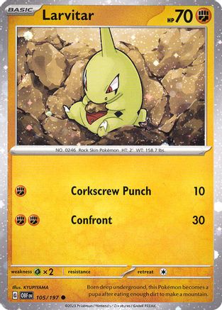 Larvitar 105/197  - Holofoil Miscellaneous Cards & Products - Common
