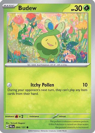 Budew 004/131  - Reverse Holofoil SV Prismatic Evolutions - Common