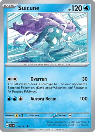 Suicune 024/131  SV Prismatic Evolutions - Uncommon