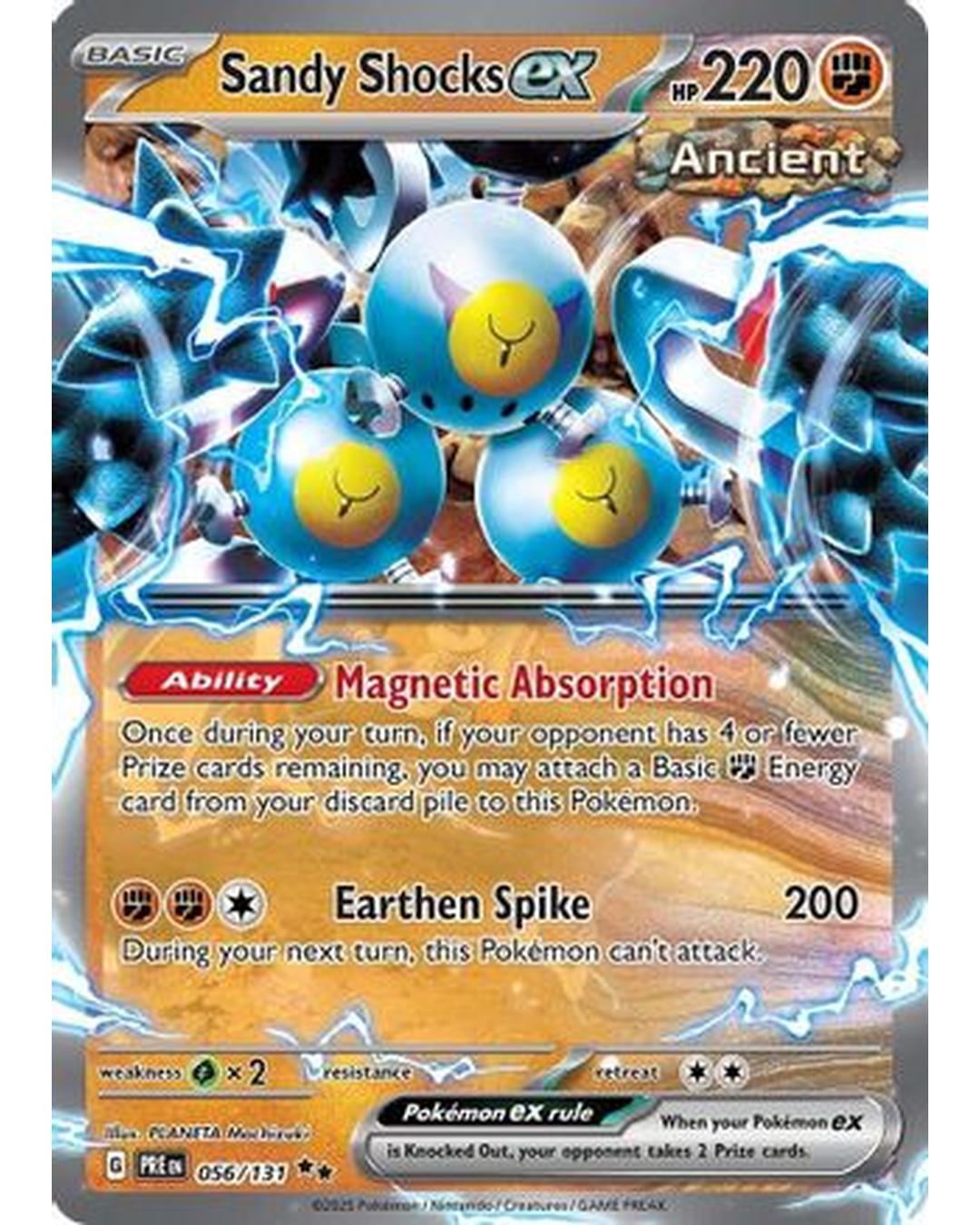 Sandy Shocks ex 056/131  - Holofoil SV Prismatic Evolutions - Double Rare