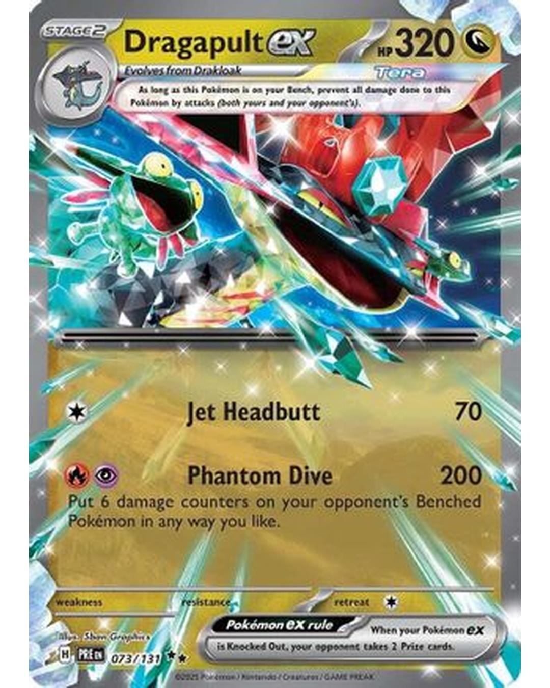 Dragapult ex 073/131  - Holofoil SV Prismatic Evolutions - Double Rare