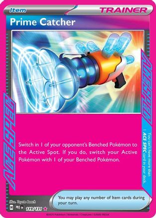 Prime Catcher 119/131  - Holofoil SV Prismatic Evolutions - ACE SPEC Rare