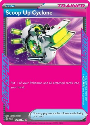 Scoop Up Cyclone 128/131  - Holofoil SV Prismatic Evolutions - ACE SPEC Rare