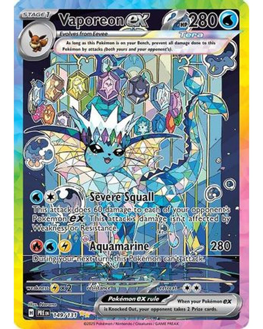 Vaporeon ex 149/131  - Holofoil SV Prismatic Evolutions - Special Illustration Rare
