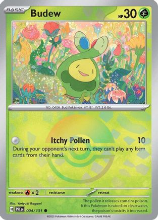 Budew (Poke Ball Pattern) 004/131  - Holofoil SV Prismatic Evolutions - Common
