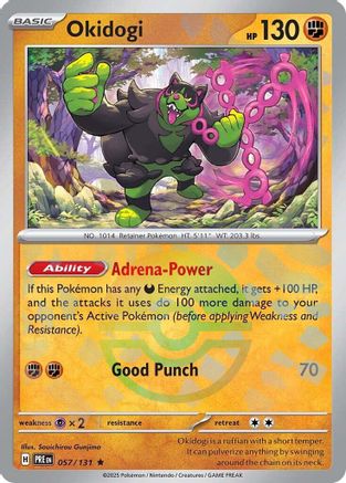 Okidogi (Poke Ball Pattern) 057/131  - Holofoil SV Prismatic Evolutions - Rare