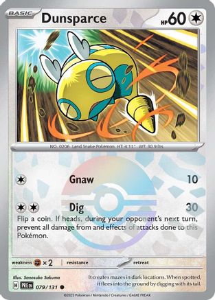 Dunsparce (Poke Ball Pattern) 079/131  - Holofoil SV Prismatic Evolutions - Common
