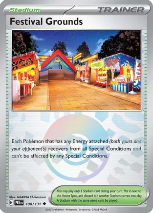 Festival Grounds (Poke Ball Pattern) 108/131  - Holofoil SV Prismatic Evolutions - Uncommon