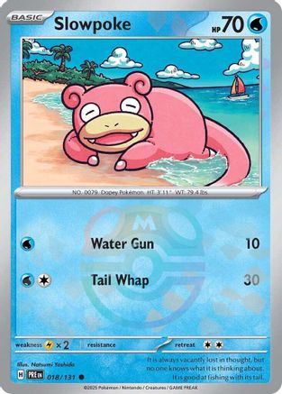 Slowpoke (Master Ball Pattern) 018/131  - Holofoil SV Prismatic Evolutions - Common