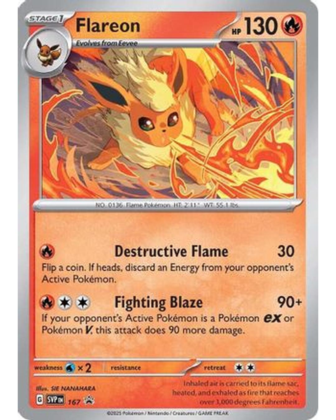 Flareon 167  - Holofoil SV Scarlet & Violet Promo Cards - Promo