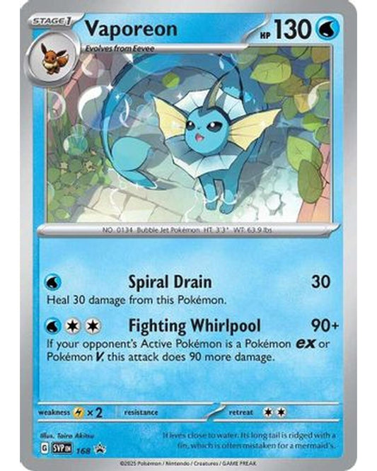 Vaporeon 168  - Holofoil SV Scarlet & Violet Promo Cards - Promo