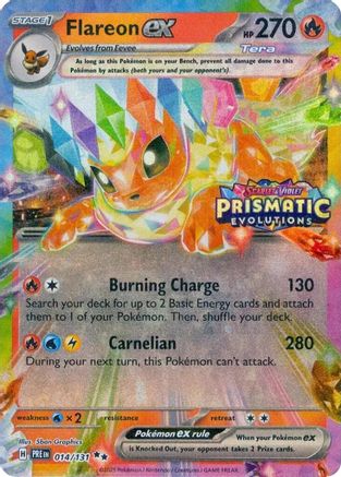 Flareon ex 014/131  - Holofoil Miscellaneous Cards & Products - Promo