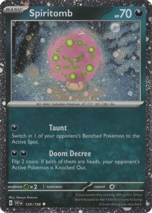Spiritomb 129/198  - Holofoil Miscellaneous Cards & Products - Uncommon