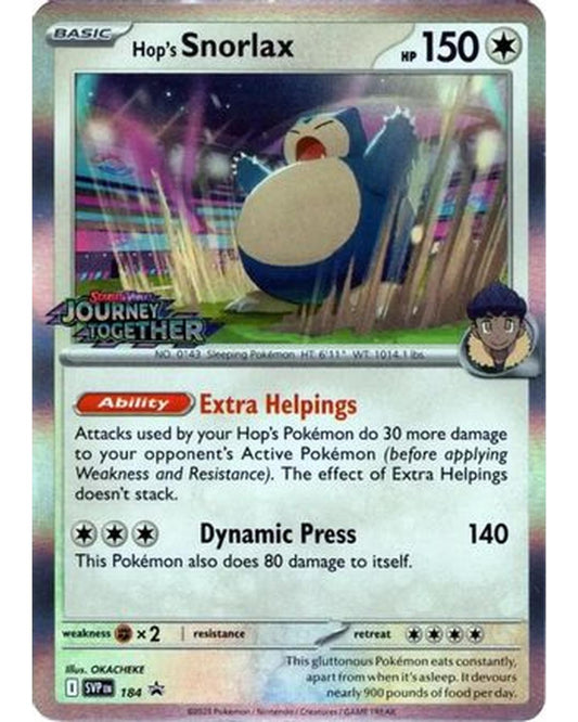 Hop's Snorlax 184  - Holofoil SV Scarlet & Violet Promo Cards - Promo
