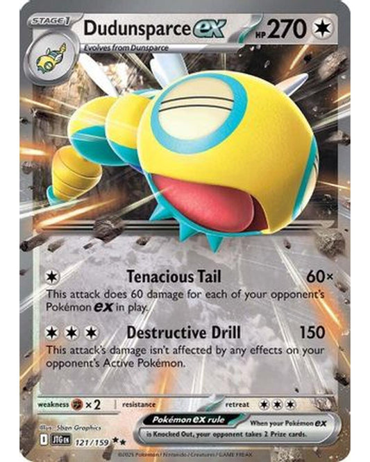 Dudunsparce ex 121/159  - Holofoil SV09 Journey Together - Double Rare