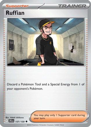 Ruffian 157/159  - Reverse Holofoil SV09 Journey Together - Uncommon