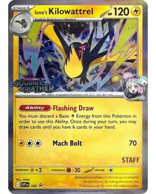 Iono's Kilowattrel 182  - Holofoil SV Scarlet & Violet Promo Cards - Promo