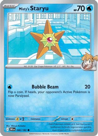 Misty's Staryu 046/182  SV10 Destined Rivals - Common