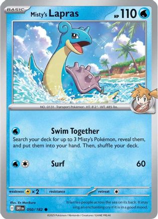 Misty's Lapras 050/182  SV10 Destined Rivals - Common