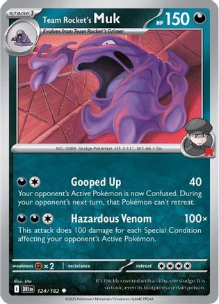 Team Rocket's Muk 124/182  SV10 Destined Rivals - Uncommon