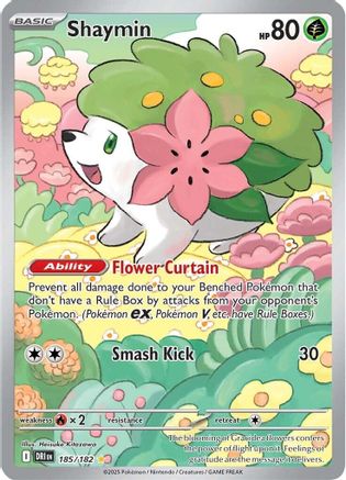 Shaymin 185/182  - Holofoil SV10 Destined Rivals - Illustration Rare