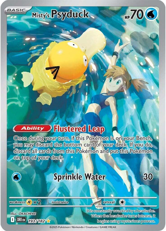 PSA 9 - 2025 Pokemon SV10: Destined Rivals #193 Misty's Psyduck