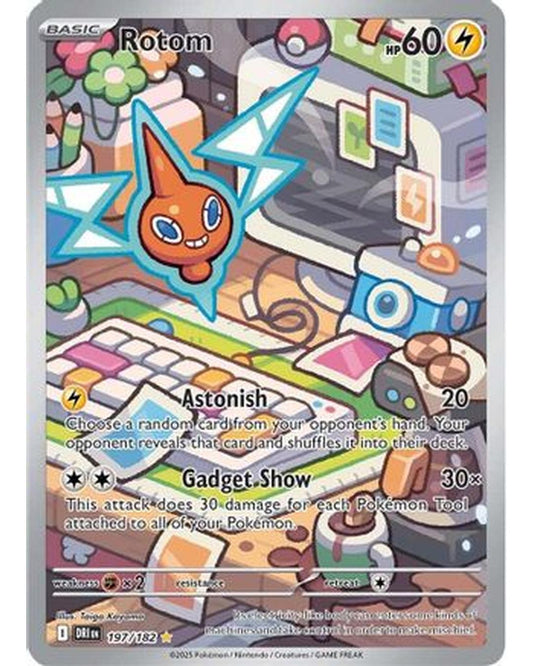 Rotom 197/182  - Holofoil SV10 Destined Rivals - Illustration Rare