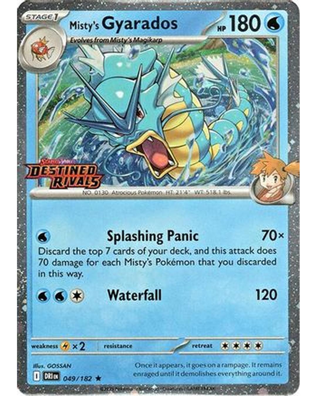Misty's Gyarados (Prerelease) 049  - Holofoil Miscellaneous Cards & Products - Rare