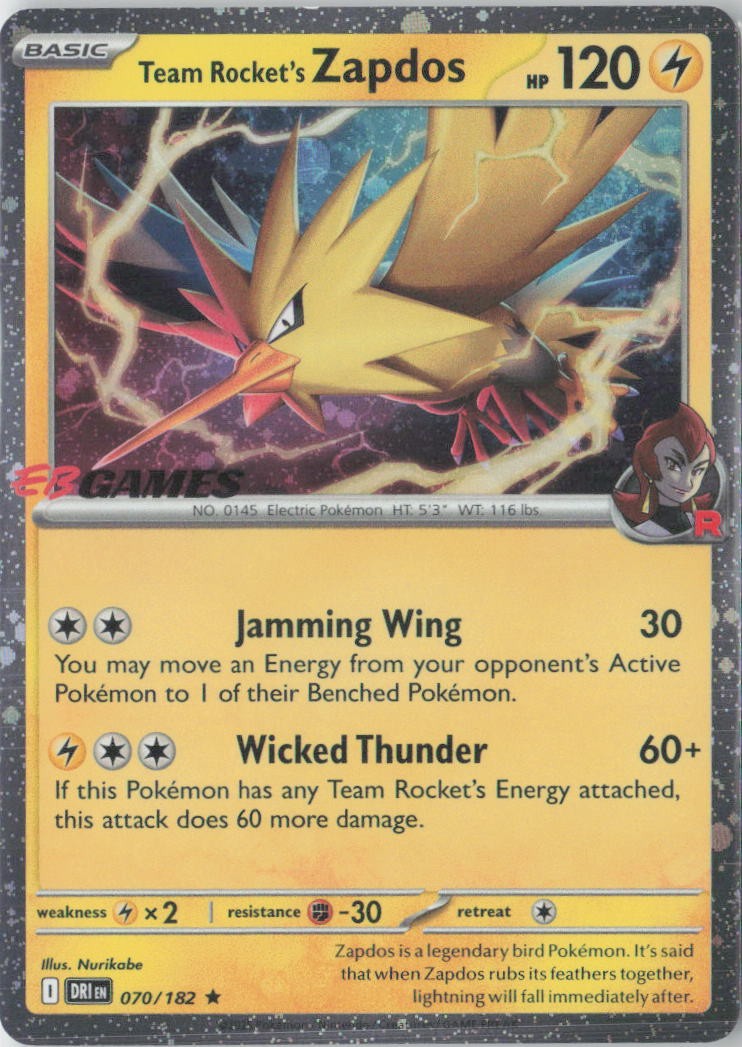 Team Rocket's Zapdos (EB Games Exclusive)