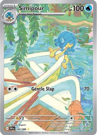 Simipour 102/086  - Holofoil SV Black Bolt - Illustration Rare