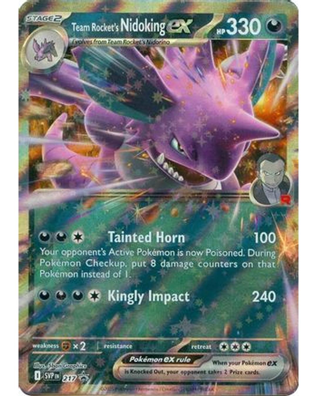 Team Rocket's Nidoking ex 217  - Holofoil SV Scarlet & Violet Promo Cards - Promo