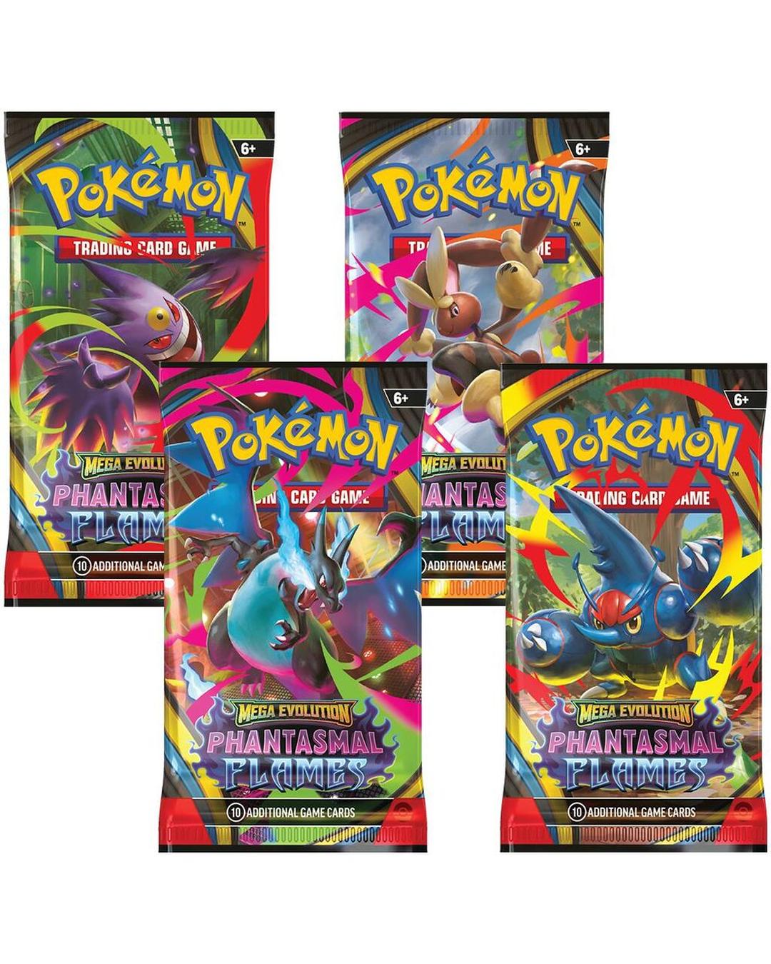 Phantasmal Flames Booster Pack Art Bundle [Set of 4] | Pokemon TCG