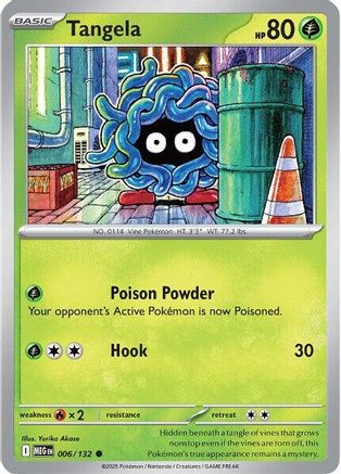 Tangela 006  - Reverse Holofoil ME01 Mega Evolution - Common