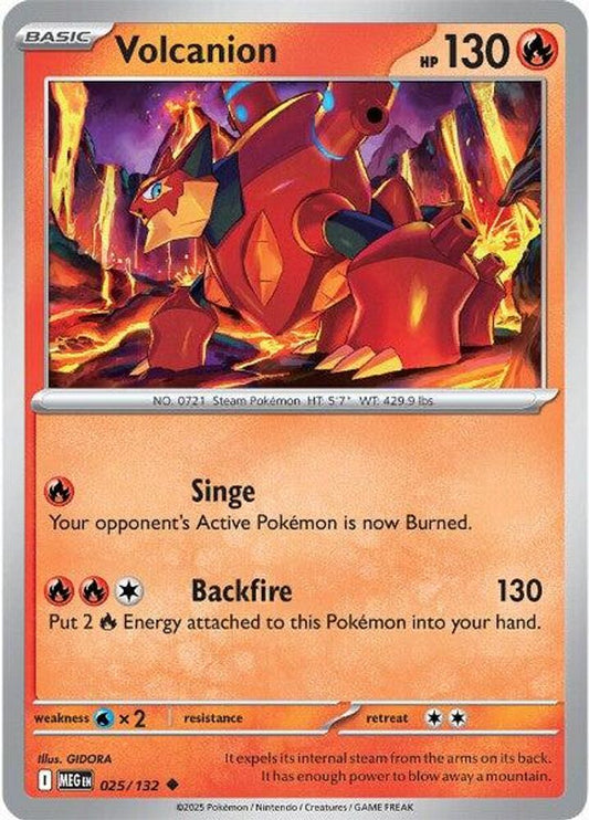 Volcanion 025/132  ME01 Mega Evolution - Uncommon