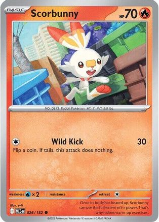 Scorbunny 026  ME01 Mega Evolution - Common