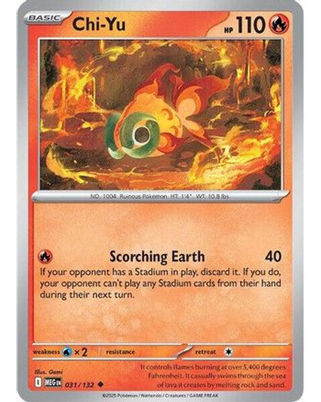 Chi-Yu 031/132  - Reverse Holofoil ME01 Mega Evolution - Uncommon