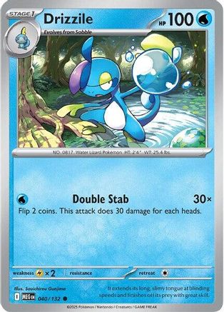 Drizzile 040  - Reverse Holofoil ME01 Mega Evolution - Common
