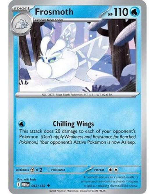 Frosmoth 043/132  - Reverse Holofoil ME01 Mega Evolution - Uncommon