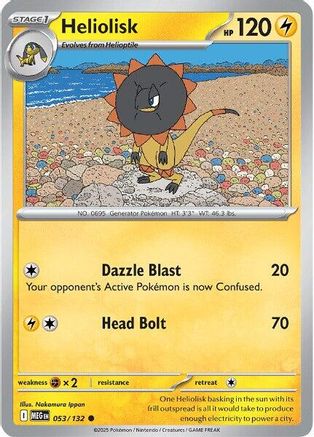 Heliolisk 053  - Reverse Holofoil ME01 Mega Evolution - Common