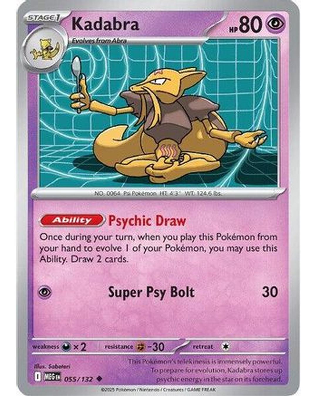 Kadabra 055/132  ME01 Mega Evolution - Uncommon