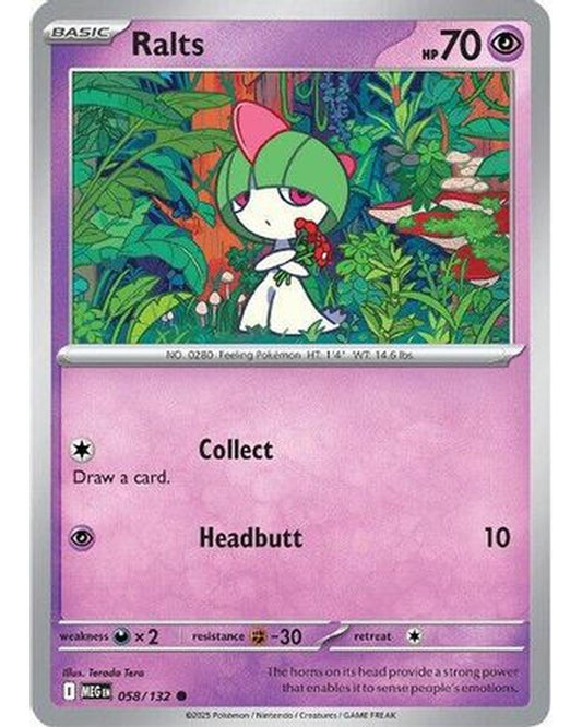 Ralts 058/132  ME01 Mega Evolution - Common