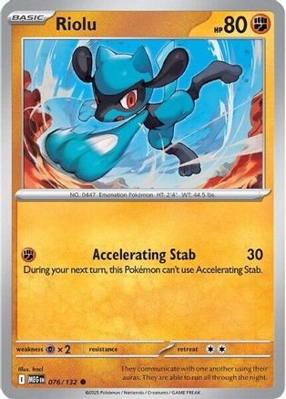 Riolu 076  ME01 Mega Evolution - Common