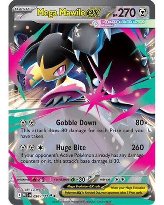 Mega Mawile ex 094/132  - Holofoil ME01 Mega Evolution - Double Rare